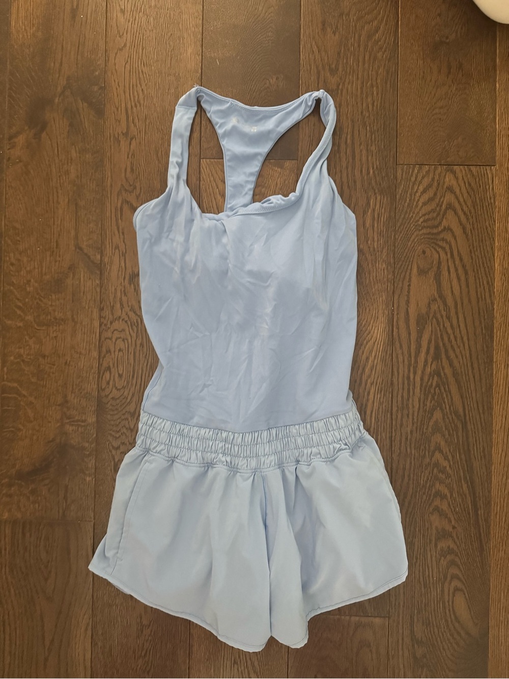 aerie blue athletic romper